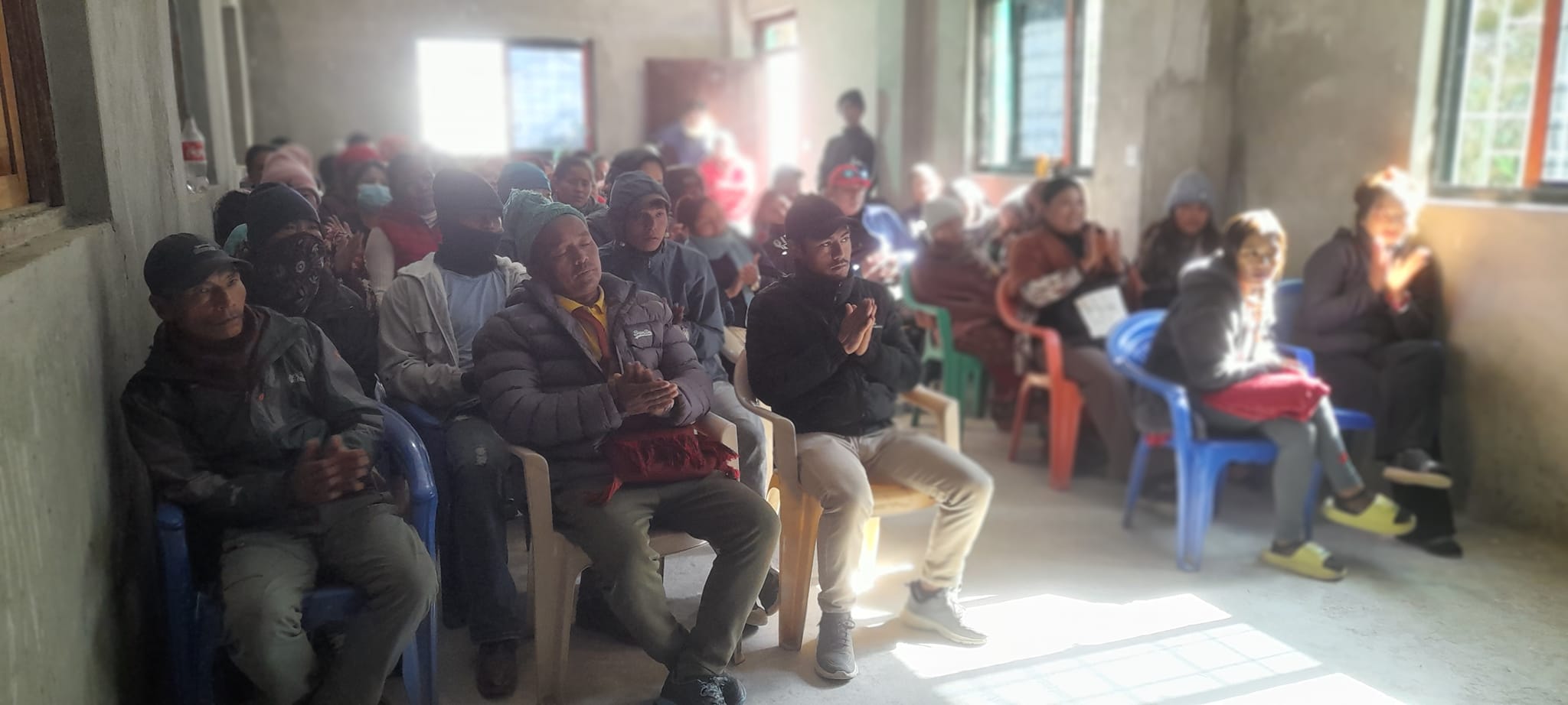 मुना स्वास्थ्य चौकी को भवन मा स्वास्थ्य प्रवर्धनका लागि जीवनशैली परिवर्तन कार्यक्रम तथा योग