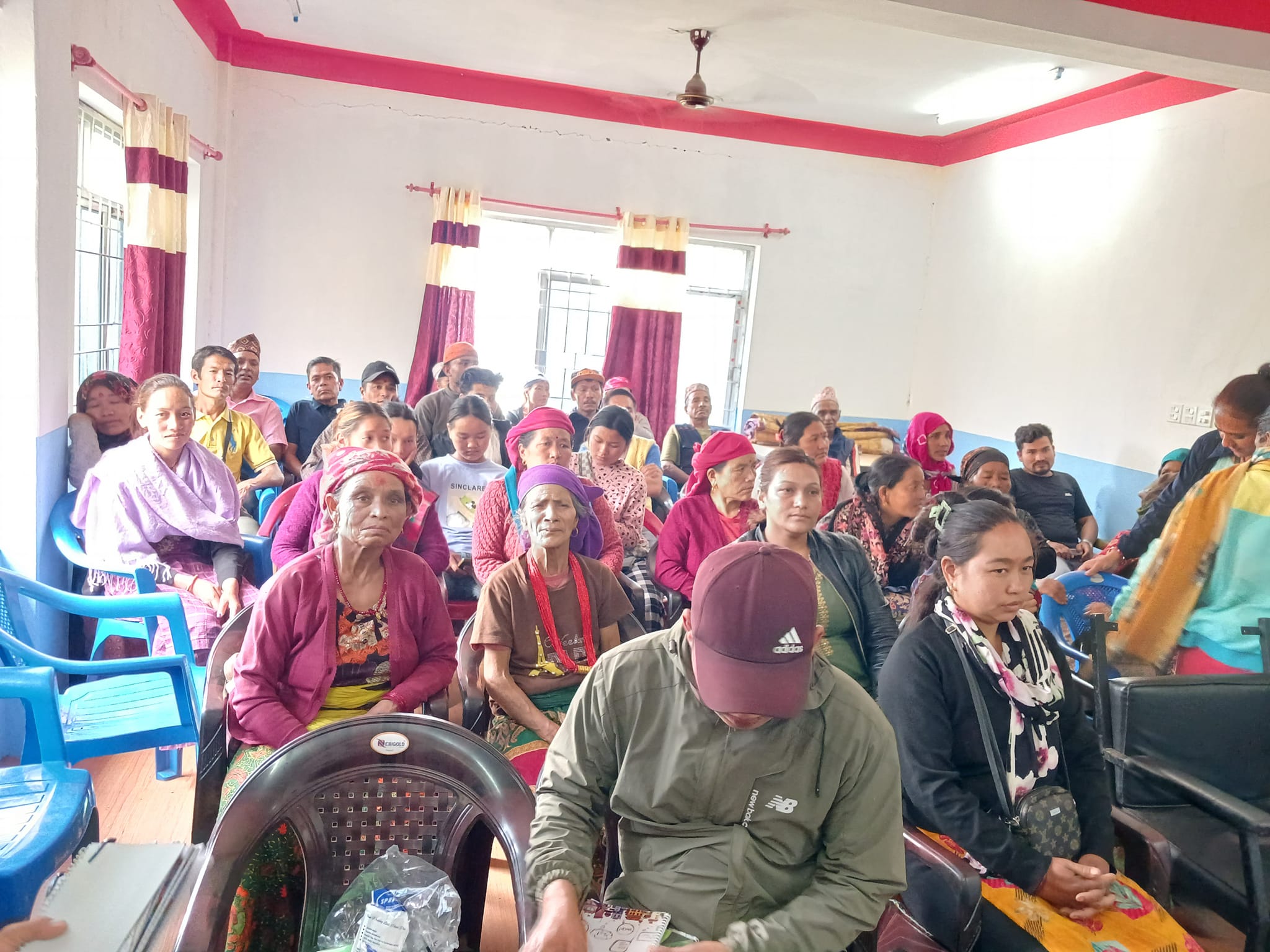 मंगला गा.पा.वडा नम्बर ४ मा स्वास्थ्य प्रवर्धन लागि जीवन शैली परिवर्तन कार्यक्रम तथा योग