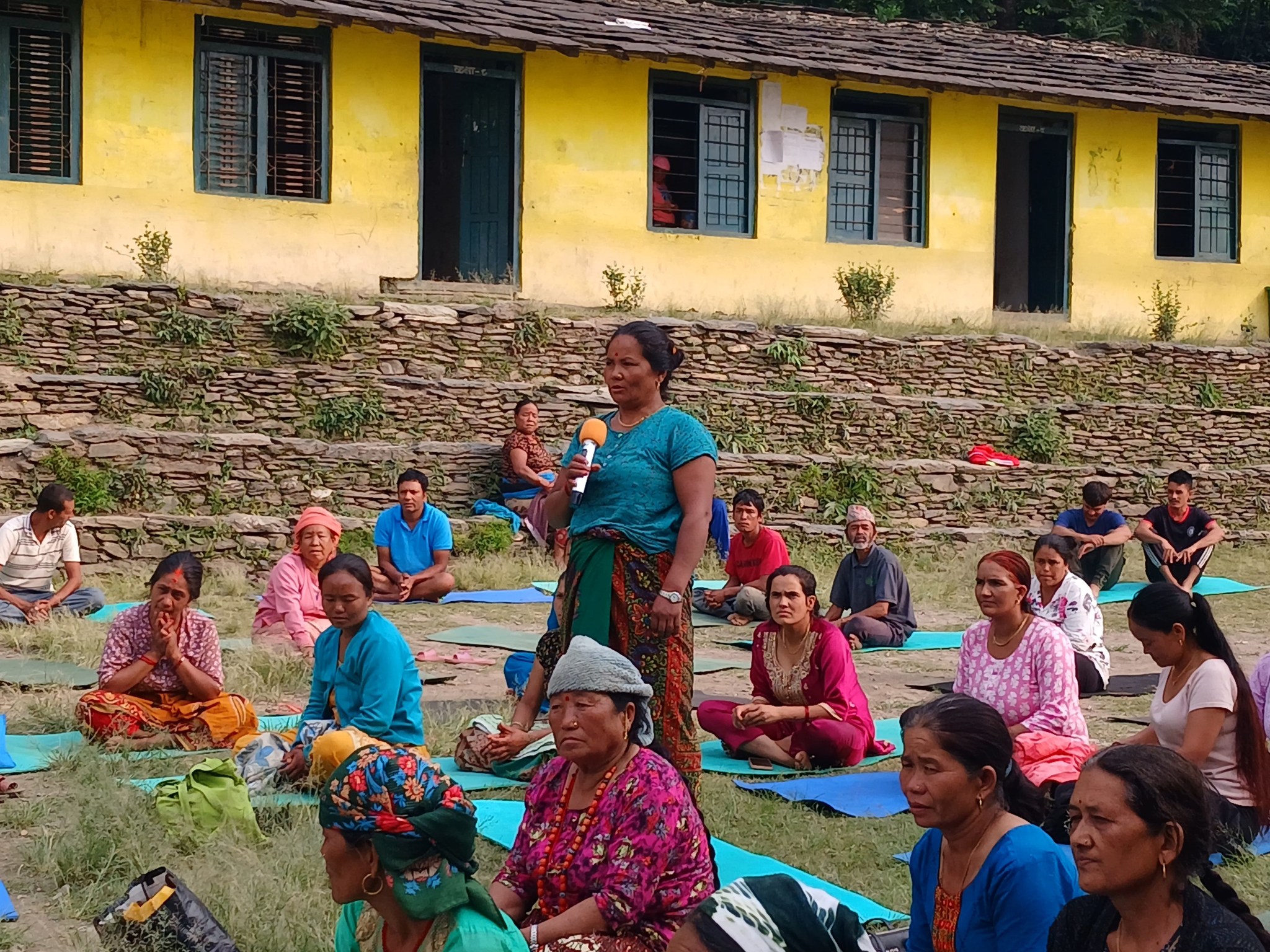 नागरिक आरोग्य अभियान कार्यक्रम : मंगला गा.पा. वडा नम्बर ३ को महेन्द्र मा.वि.को प्रागणमा