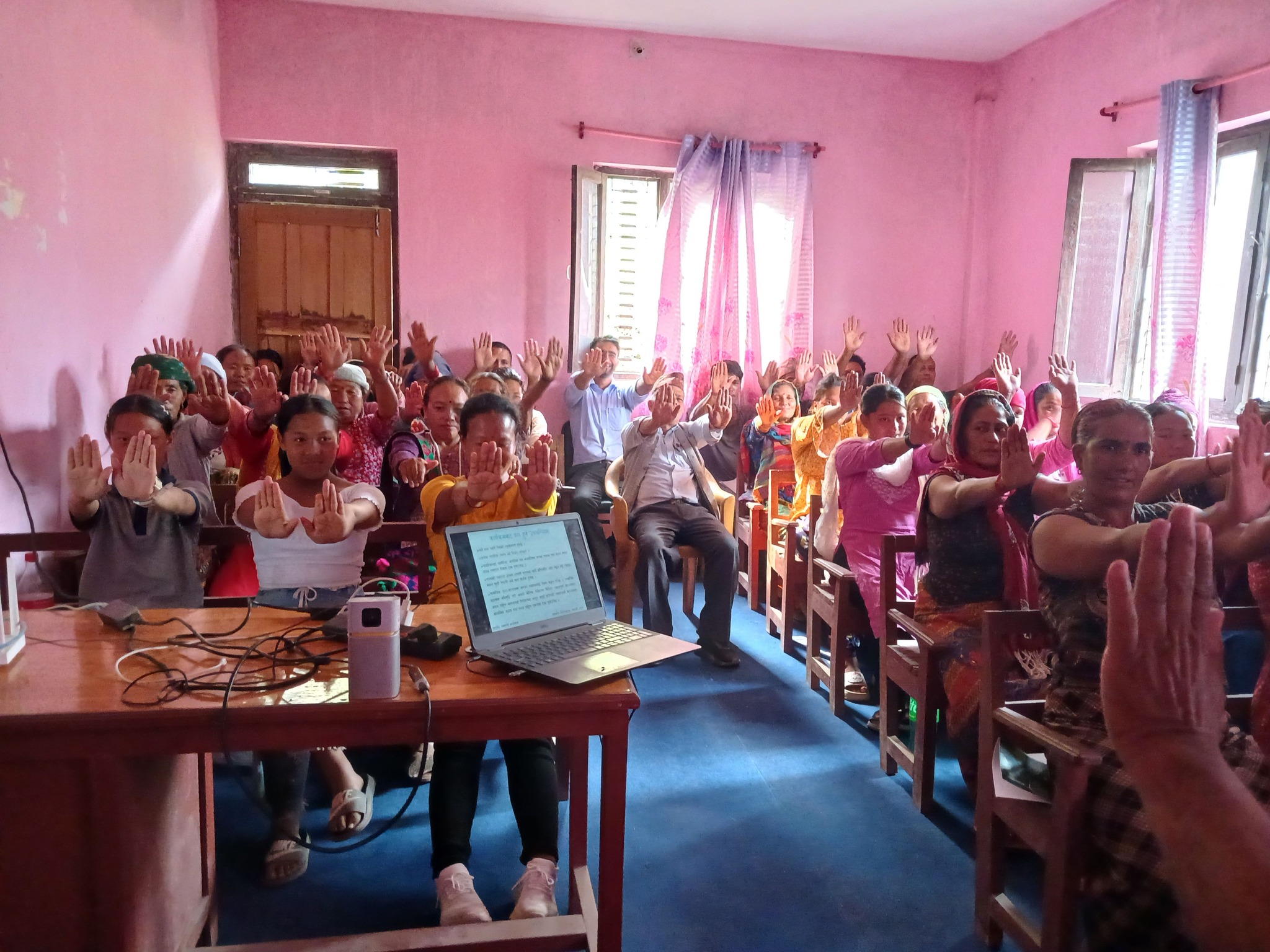 नागरिक आरोग्य अभियान कार्यक्रम : मंगला गा.पा. वडा नम्बर ३ को महेन्द्र मा.वि.को प्रागणमा