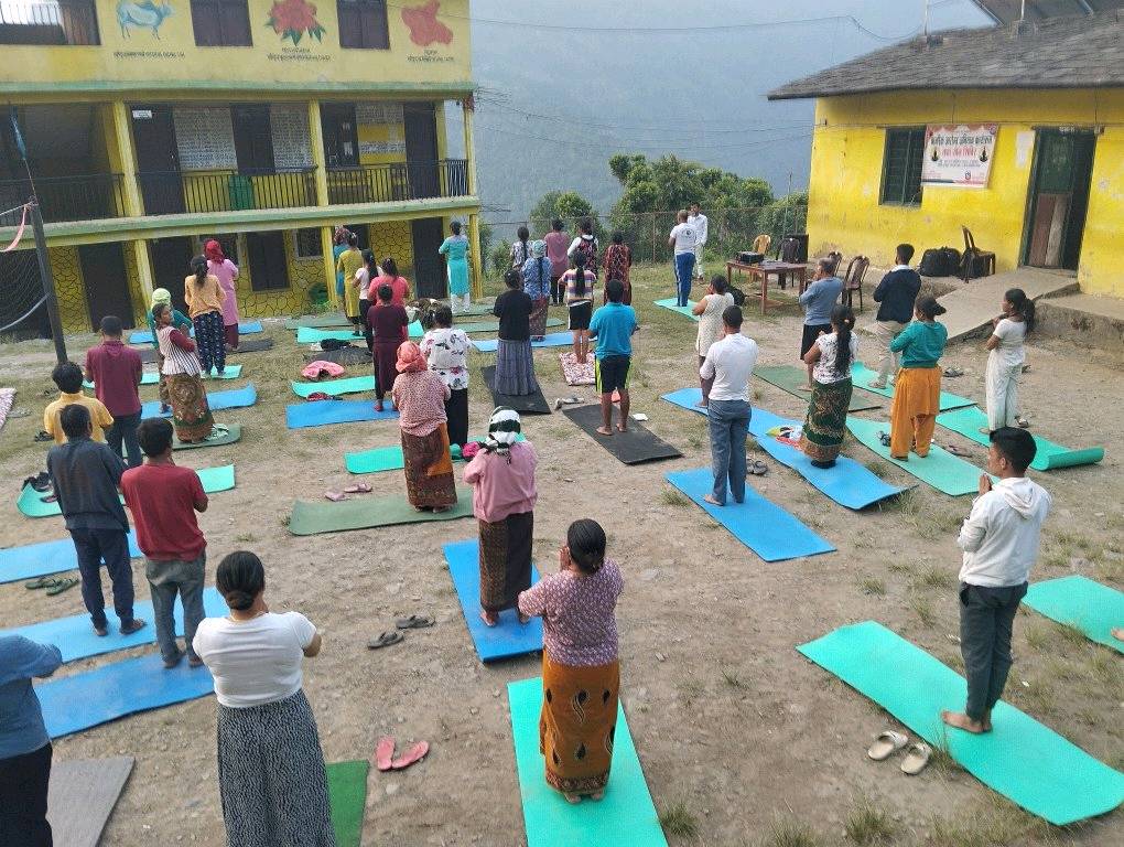 नागरिक आरोग्य अभियान कार्यक्रम : मंगला गा.पा. वडा नम्बर ३ को महेन्द्र मा.वि.को प्रागणमा