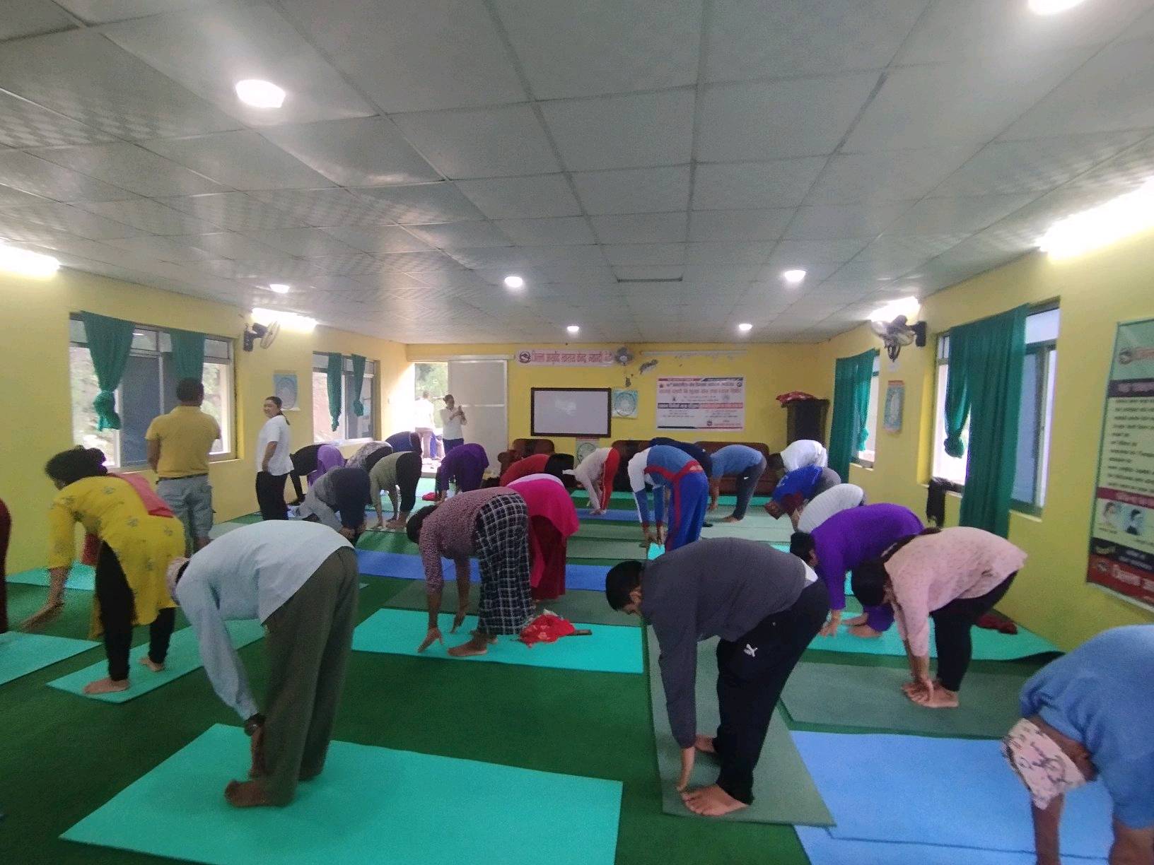 दशौ अन्तराष्टृिय याेग दिबशकाे अबशरमा सप्ताहब्यापी कार्यक्रम