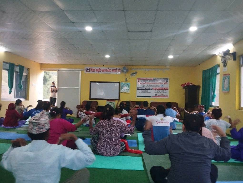 दशौ अन्तराष्टृिय याेग दिबशकाे अबशरमा सप्ताहब्यापी कार्यक्रम